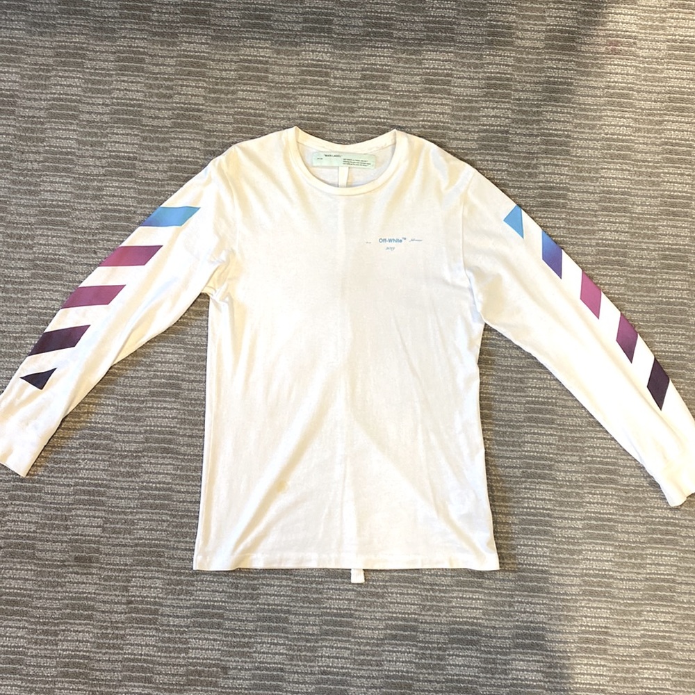 Off-White Diagonal Gradient L/S Tee